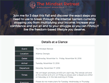 Tablet Screenshot of mindsetretreat.com
